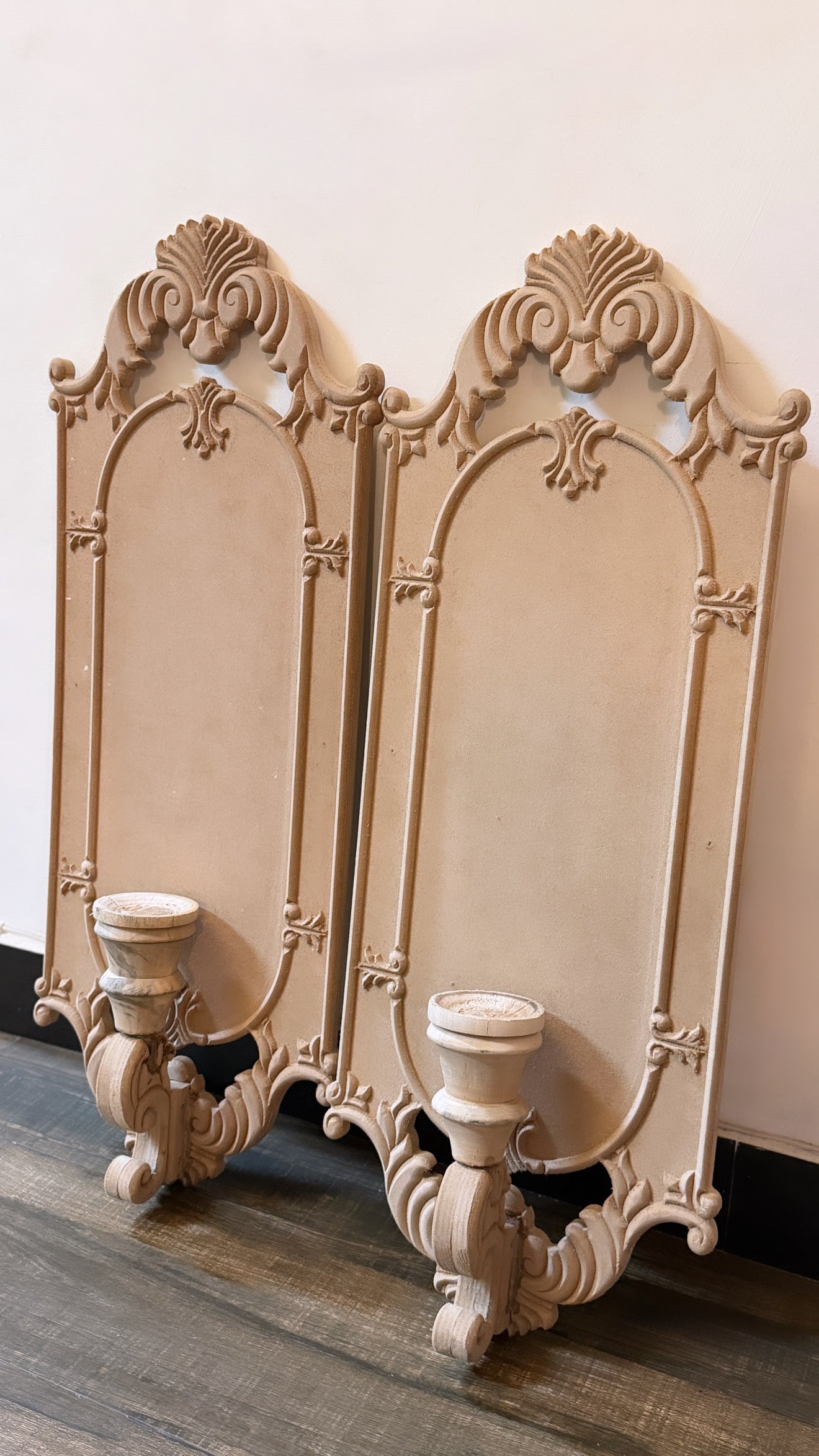Carved Candle Wall Hangings