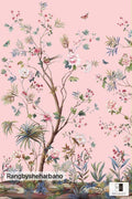 Rice Paper-Floral Bird Design
