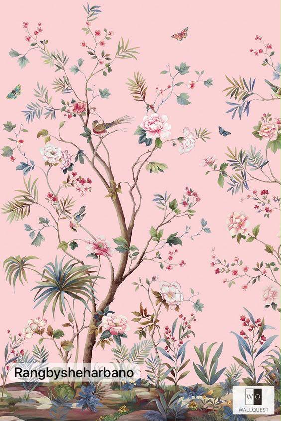 Rice Paper-Floral Bird Design