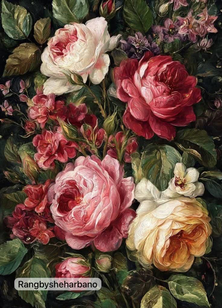 Rice Paper-Floral Design