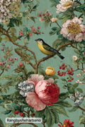 Rice Paper-Floral Bird Design