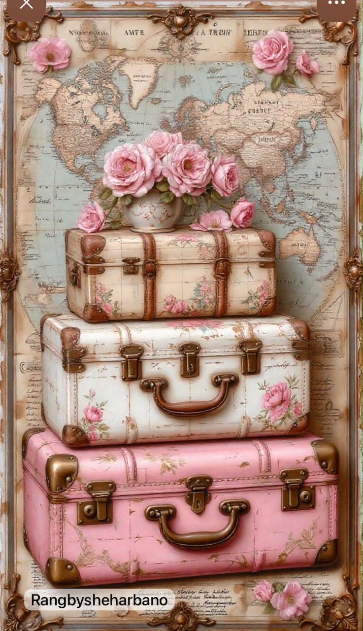 Rice Paper-Suitcases Design